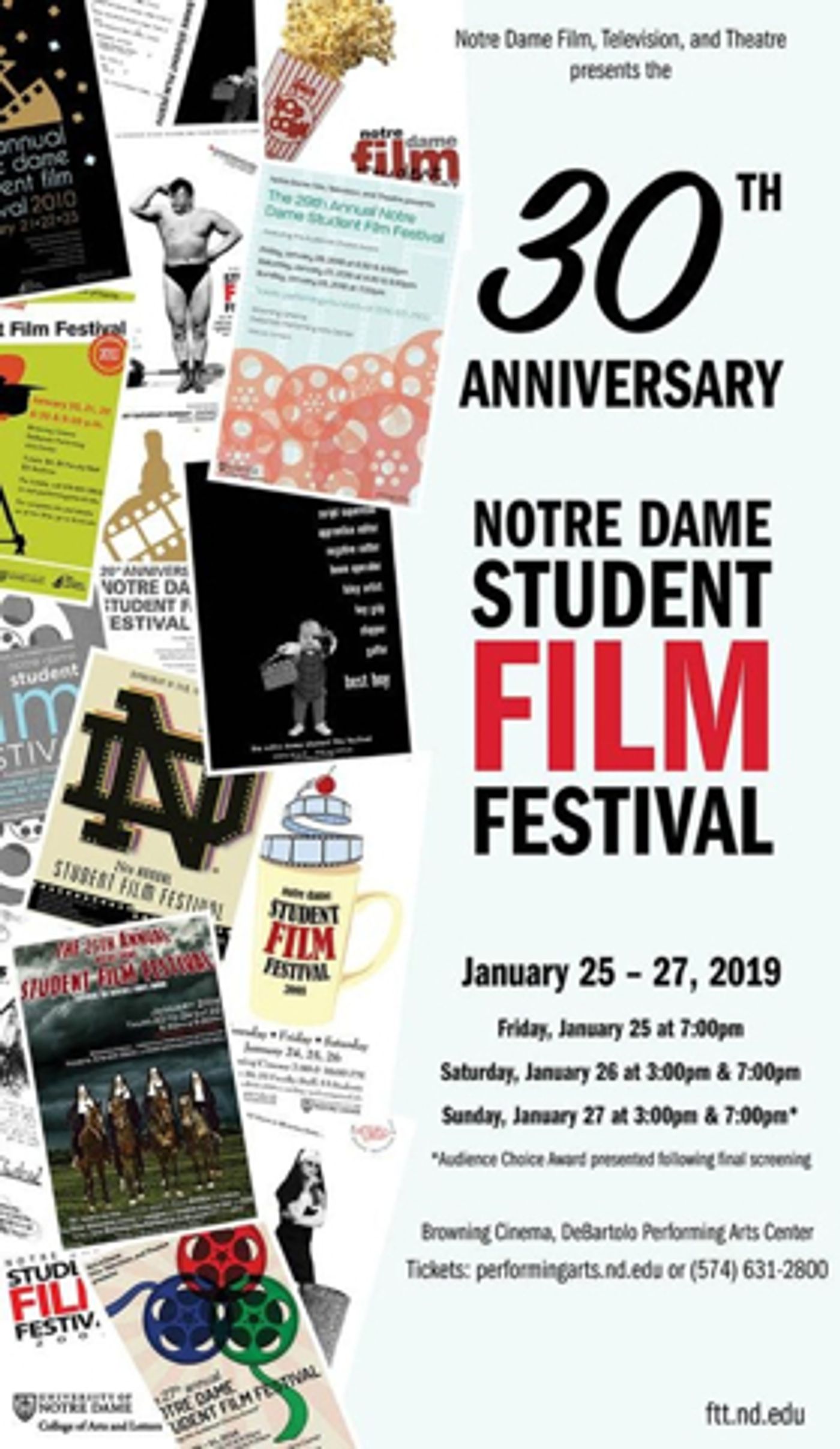 30th Annual Notre Dame Student Film Festival to Take Place January 25-27 30th Annual Notre Dame Student Film Festival to Take Place January 25-27 Image