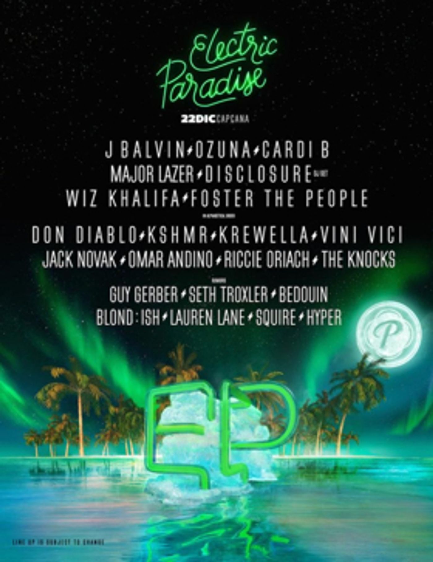 Electric Paradise Announces J Balvin, Ozuna, Cardi B, Major Lazer & More For December 22 Event In Dominican Republic  Image