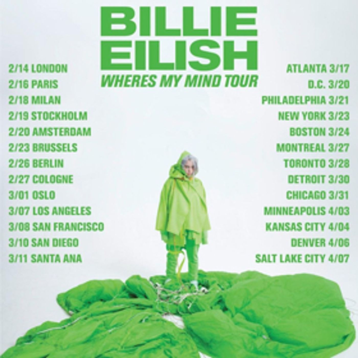 Billie Eilish Announces 2018 Tour Dates  Image