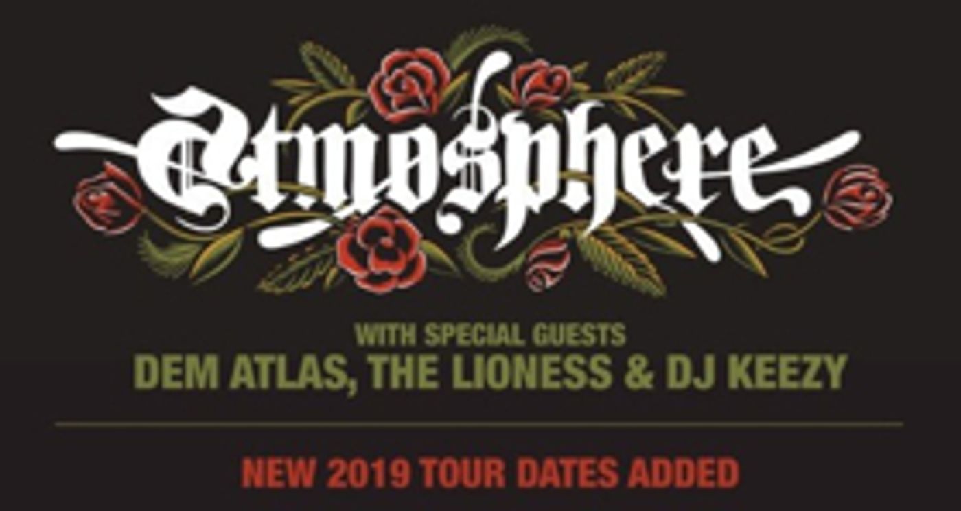 Atmosphere Announces New 2019 Tour Dates Atmosphere Announces New 2019 Tour Dates Image