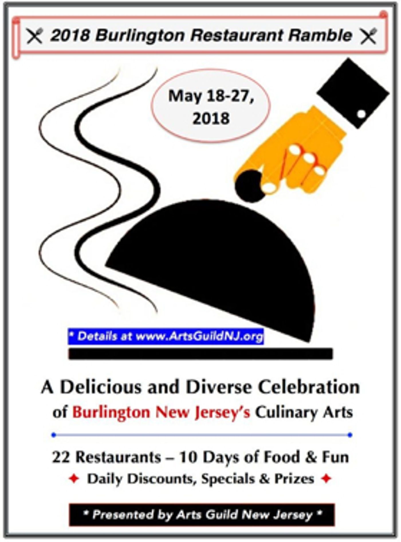 BWW Preview: BURLINGTON NJ RESTAURANT RAMBLE Showcases Area Restaurants 5/18 to 5/27  Image