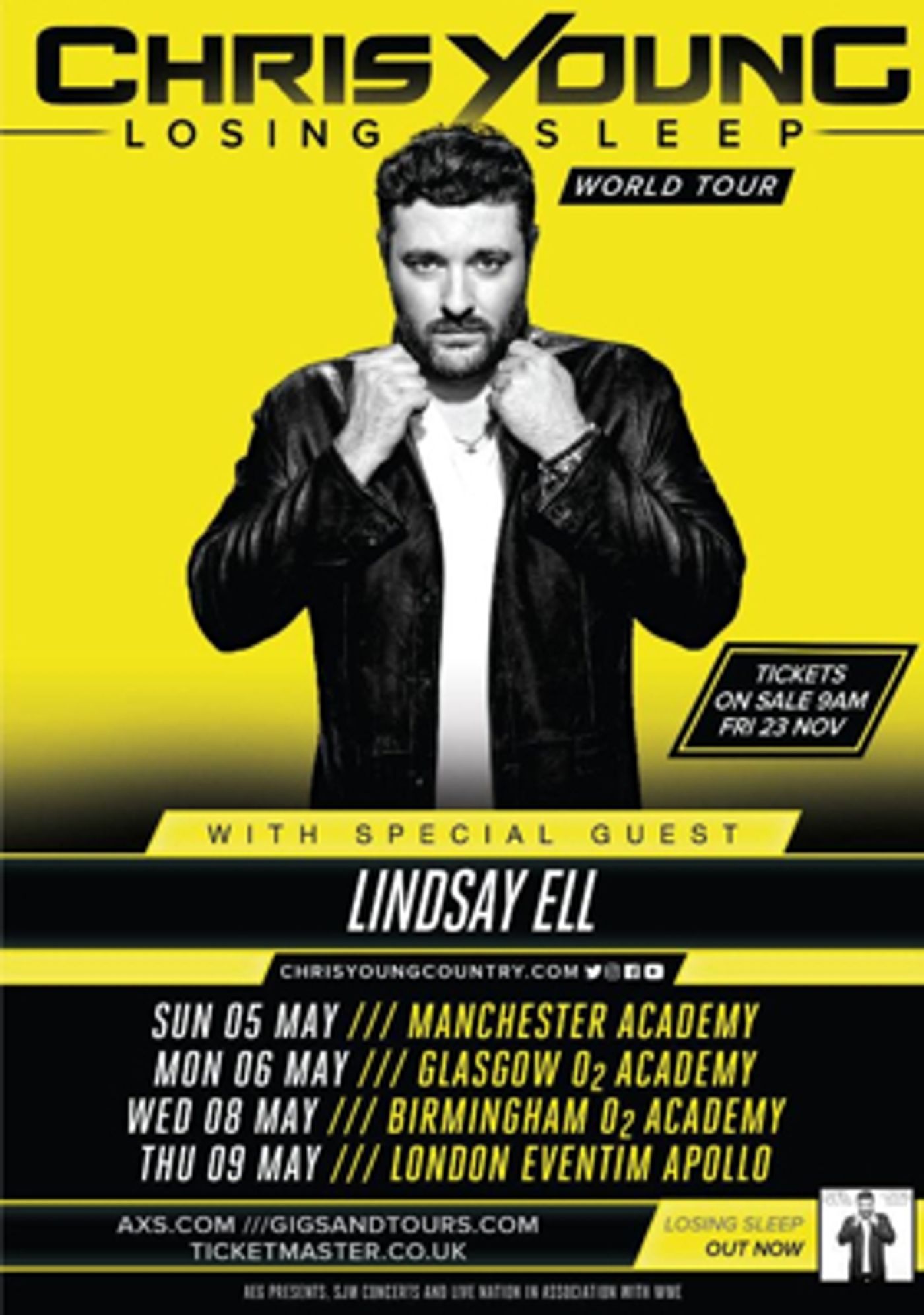 Chris Young to Return to the UK in 2019  Image