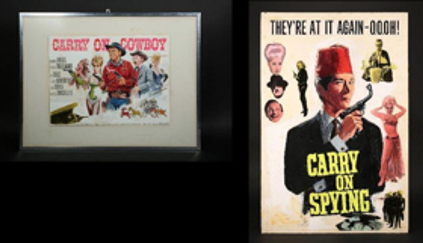 CARRY ON Posters & Original Artwork to be Sold in UK Auction  Image