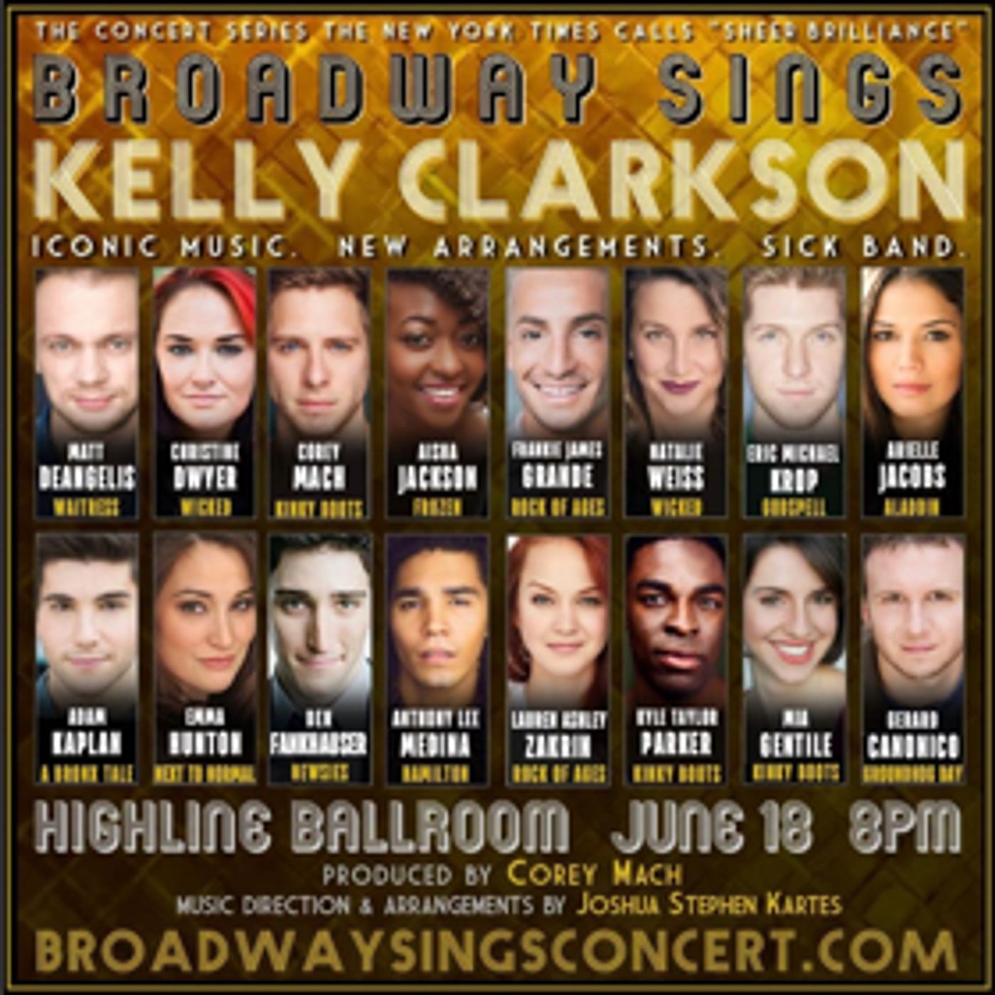 Ben Fankhauser, Arielle Jacobs, and More Join Broadway Sings Kelly Clarkson Ben Fankhauser, Arielle Jacobs, and More Join Broadway Sings Kelly Clarkson Image