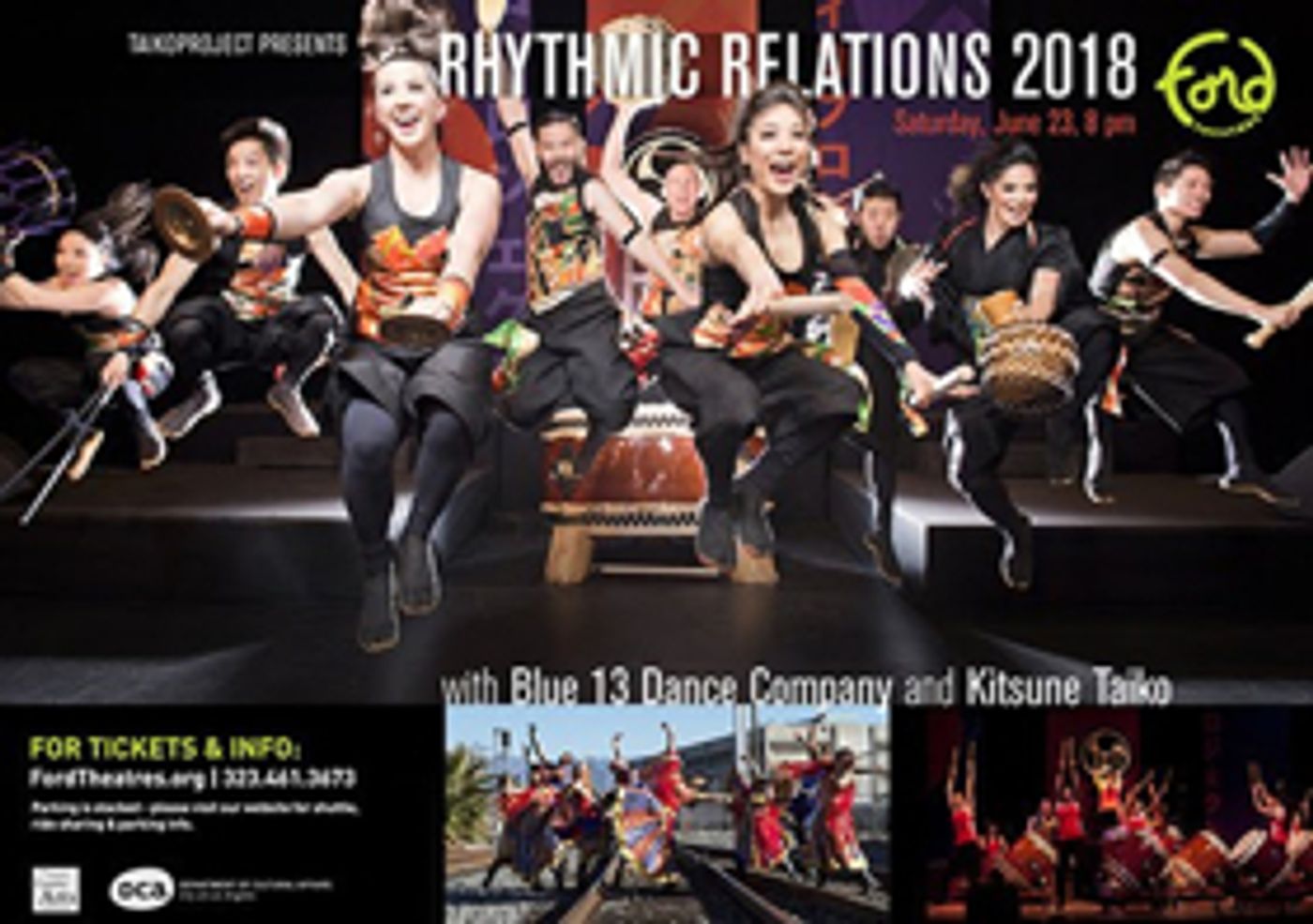 TAIKOPROJECT and Blue13 Dance Company Meld Cultures in RHYTHMIC RELATIONS 2018  Image