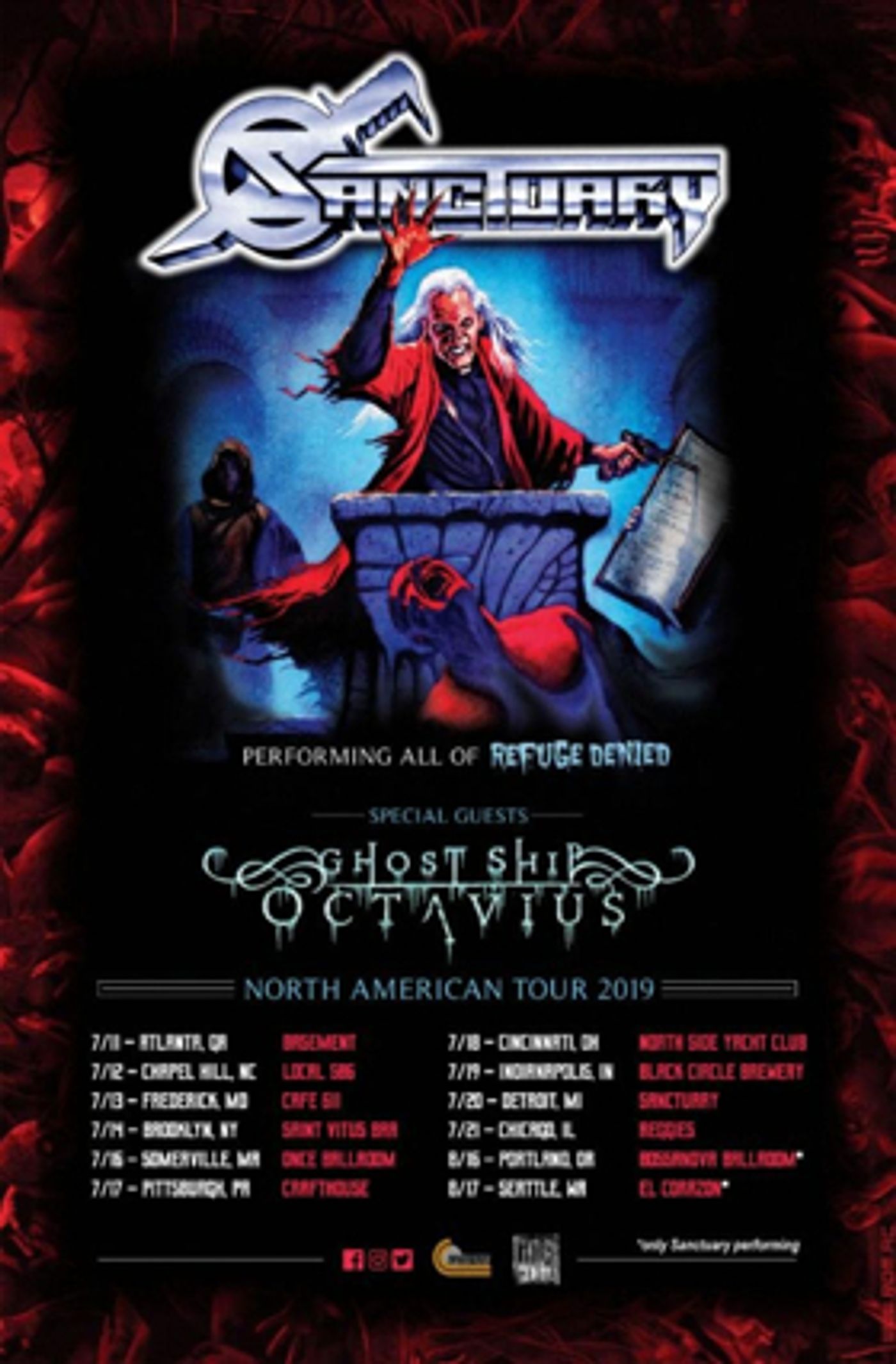 Sanctuary Announces 2019 North American Tour Sanctuary Announces 2019 North American Tour Image