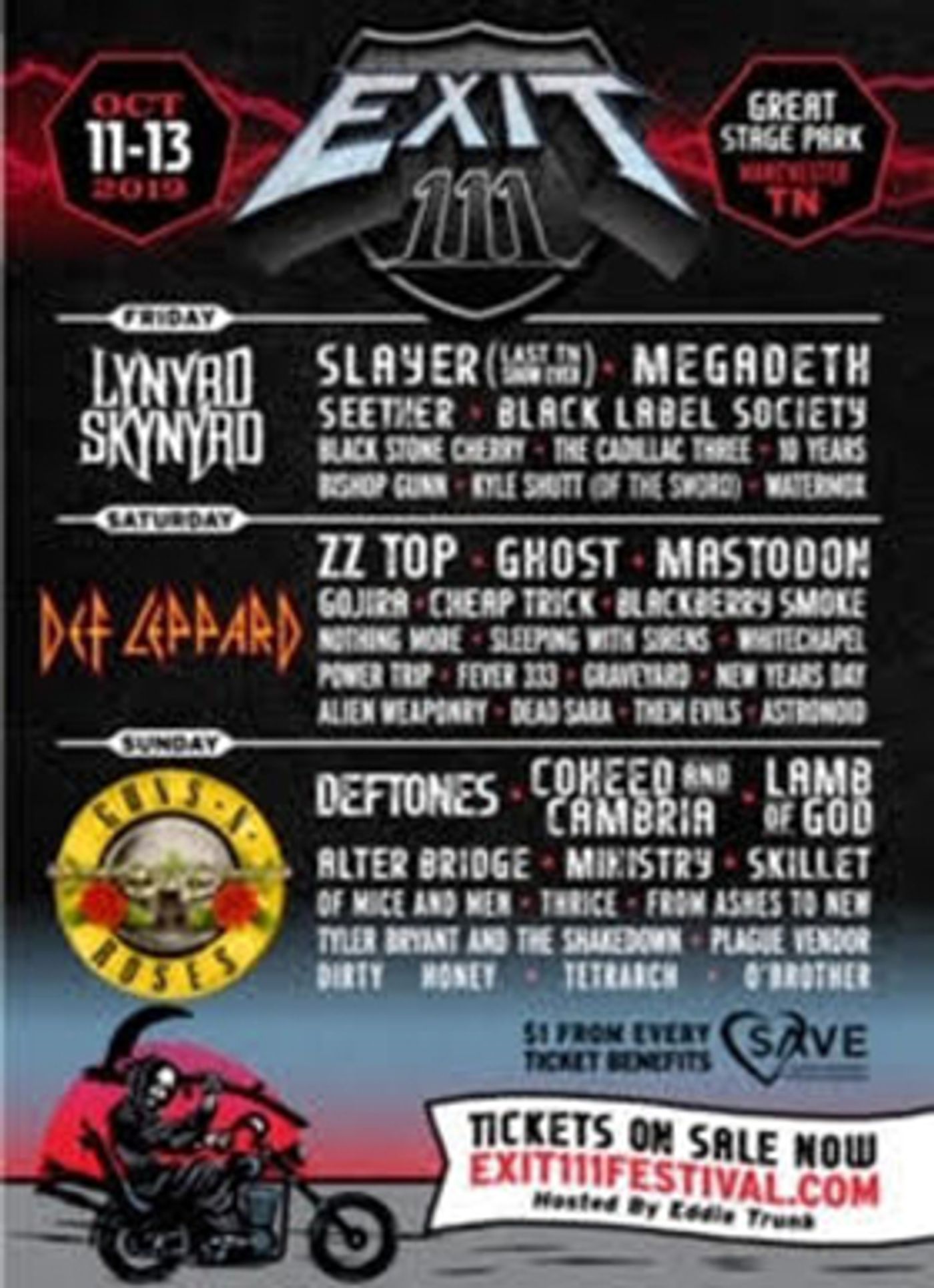 Guns N' Roses, Def Leppard Among Lineup for EXIT 111 Festival  Image