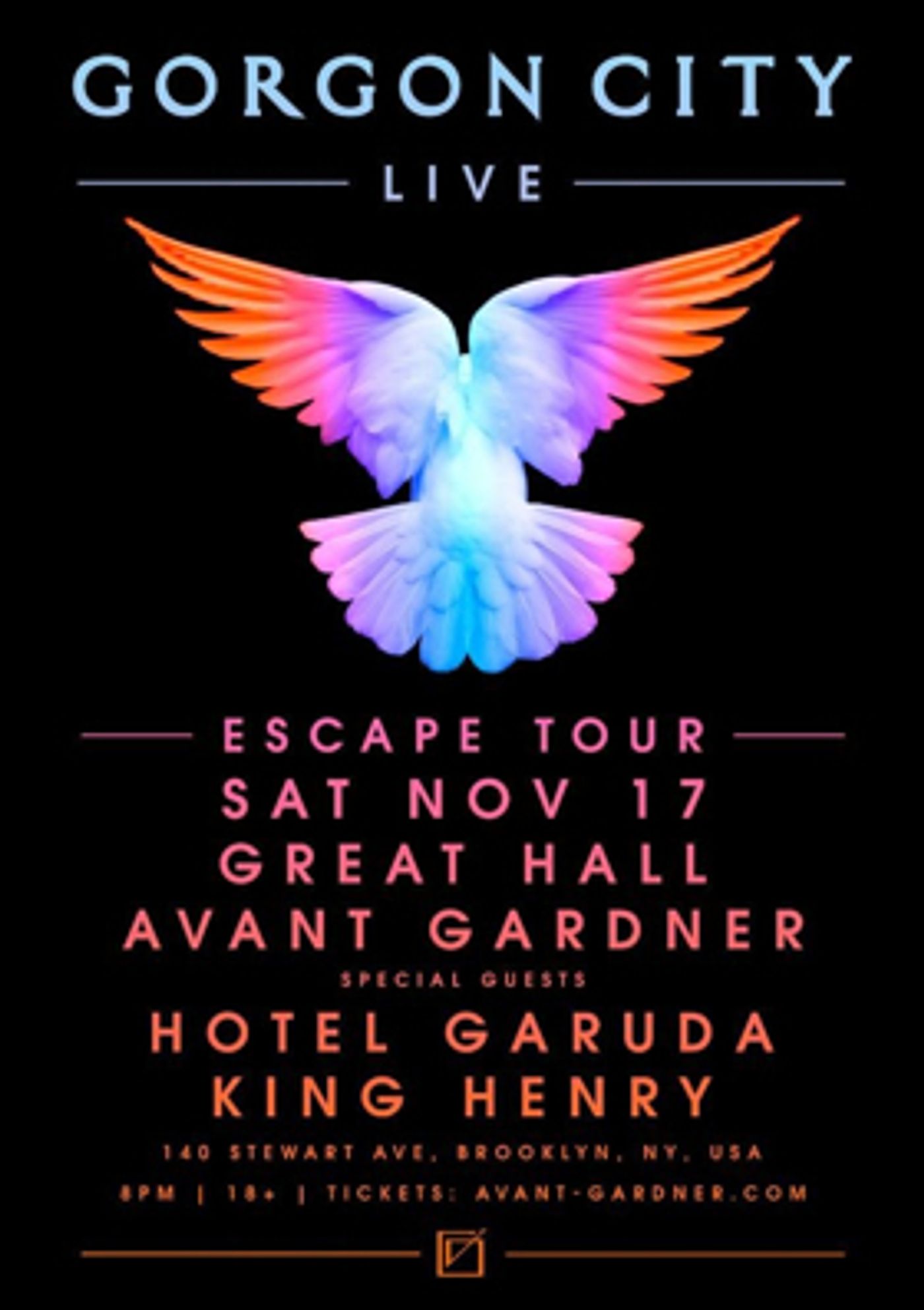 Gorgon City Live North American 'Escape' Tour to Conclude at Avant Gardner Gorgon City Live North American 'Escape' Tour to Conclude at Avant Gardner Image