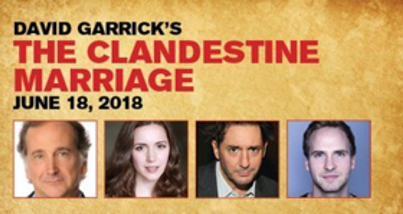 Red Bull Theater Concludes 2017-18 Revelation Readings With THE CLANDESTINE MARRIAGE Red Bull Theater Concludes 2017-18 Revelation Readings With THE CLANDESTINE MARRIAGE Image
