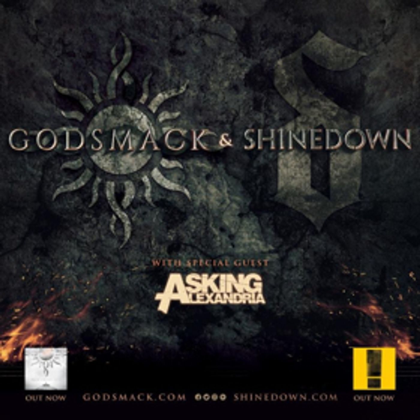 GODSMACK and Shinedown Announce Additional Co-Headlining Tour Dates into the Fall  Image