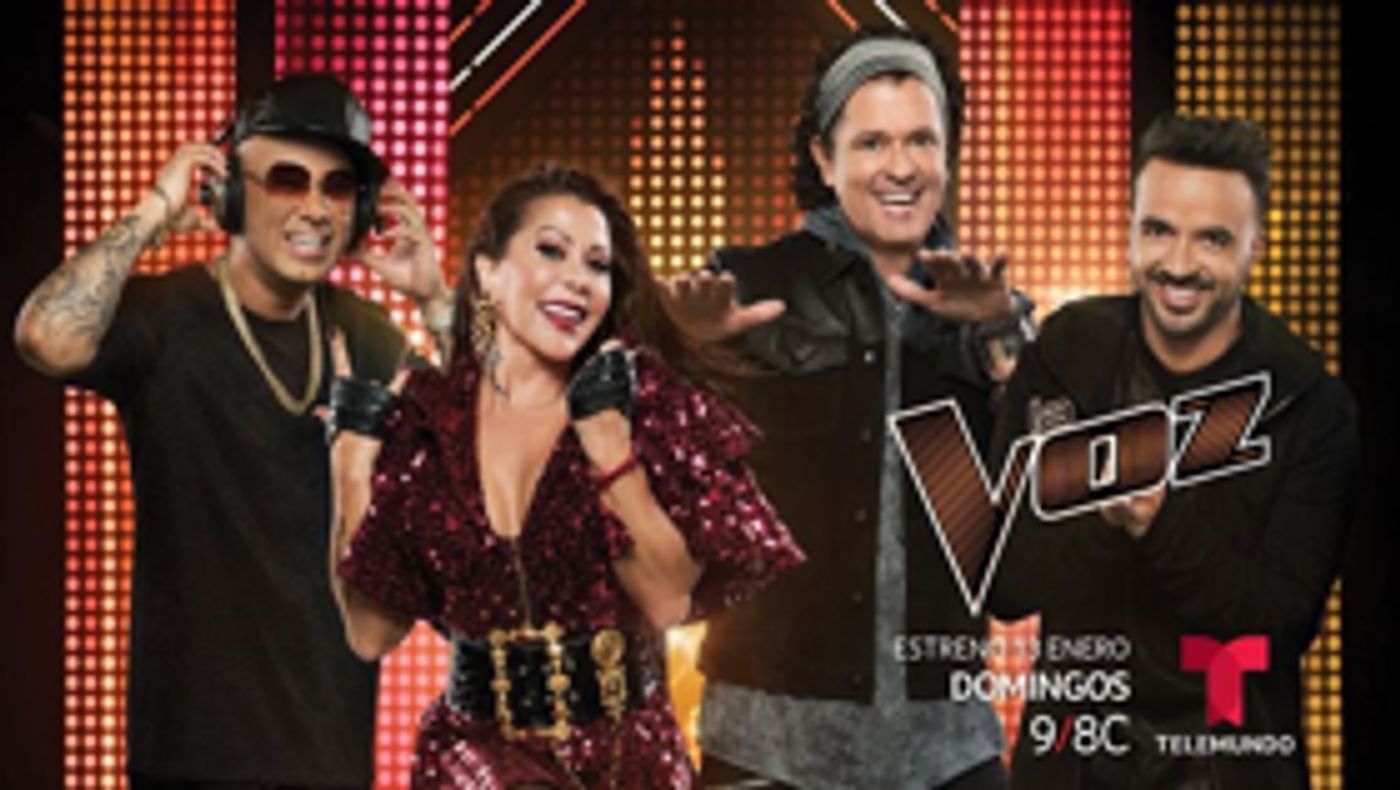 Music Icons Luis Fonsi Alejandra Guzmán, Carlos Vives and Wisin Are Ready For Grand Premiere Of Telemundo's LA VOZ This Sunday  Image