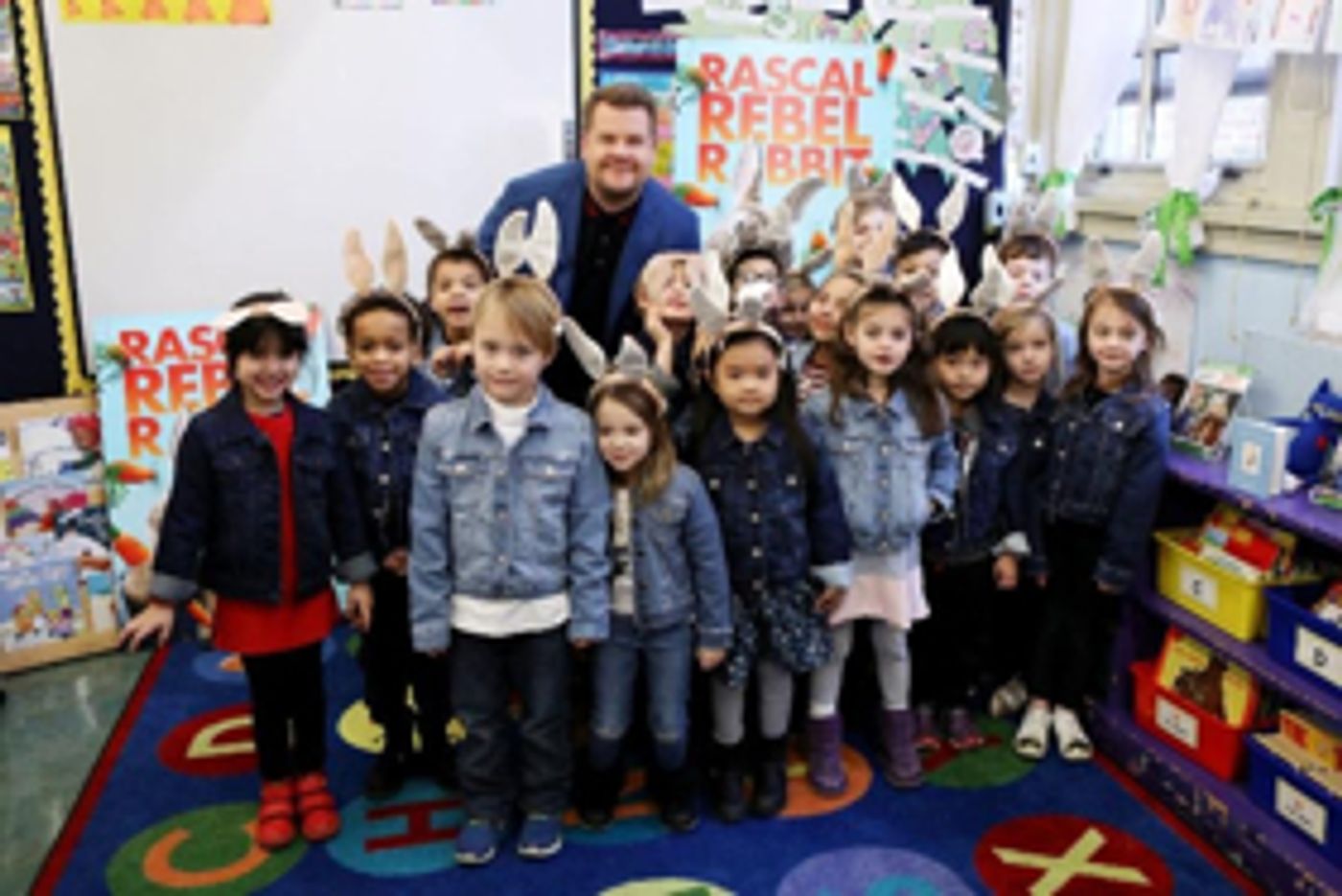 James Corden Announces Blue Jacket Day Event for PETER RABBIT  Image