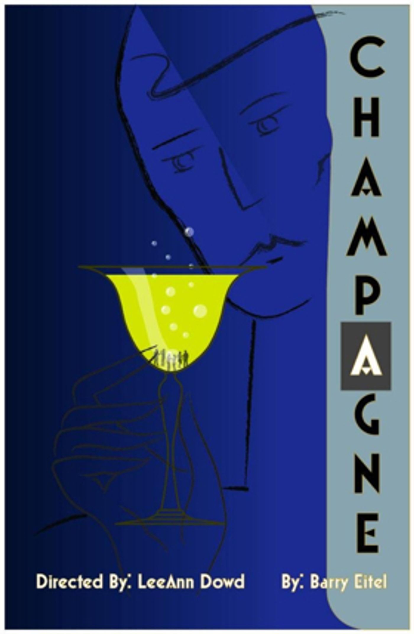 Bay Area Playwright Collective 6NewPlays Presents CHAMPAGNE By Barry Eitel  Image
