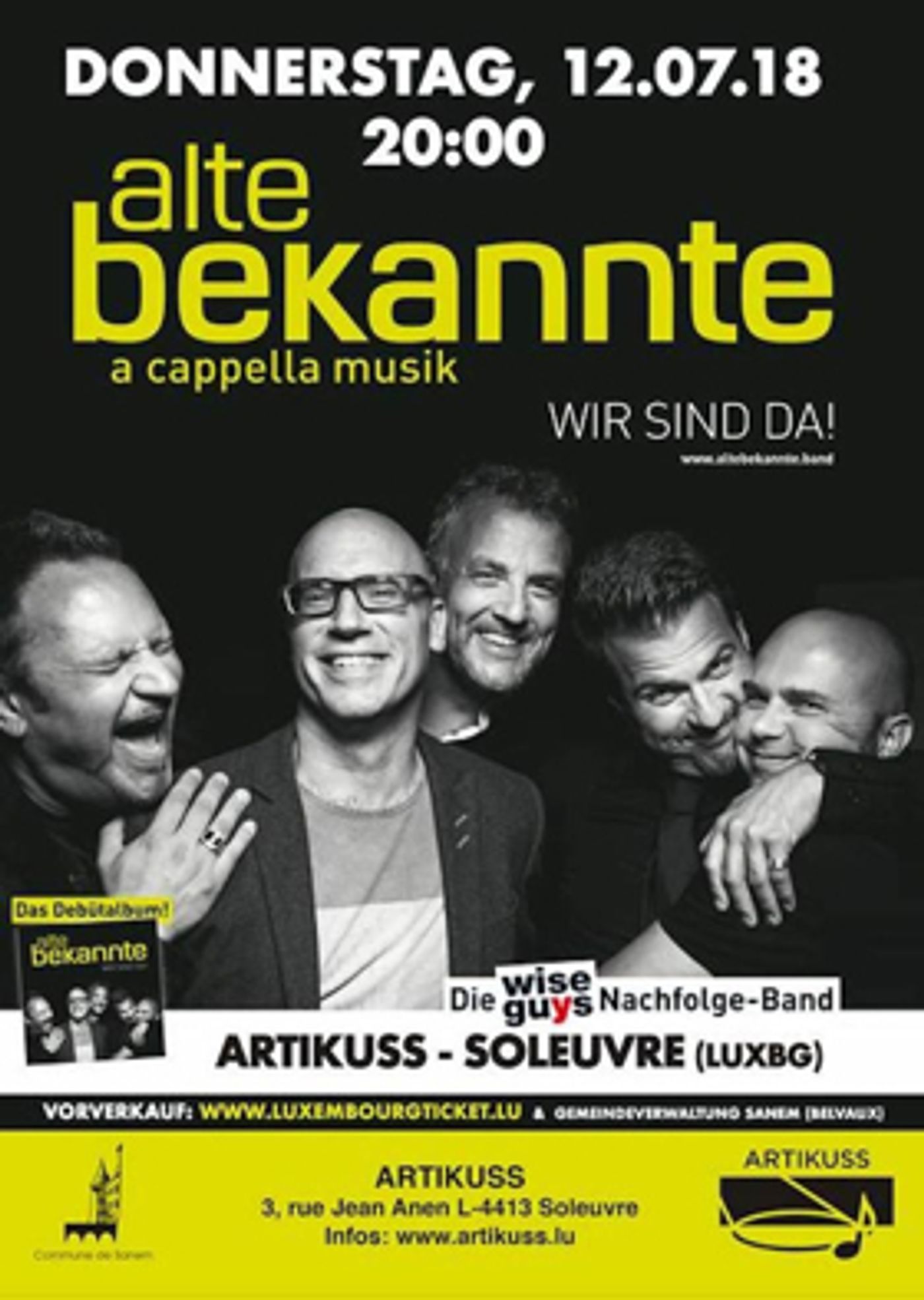 Alte Bekannte, Die Wise Guys-Nachfolgeband, Artikuss – Soleuvre 7/12 Alte Bekannte, Die Wise Guys-Nachfolgeband, Artikuss – Soleuvre 7/12 Image
