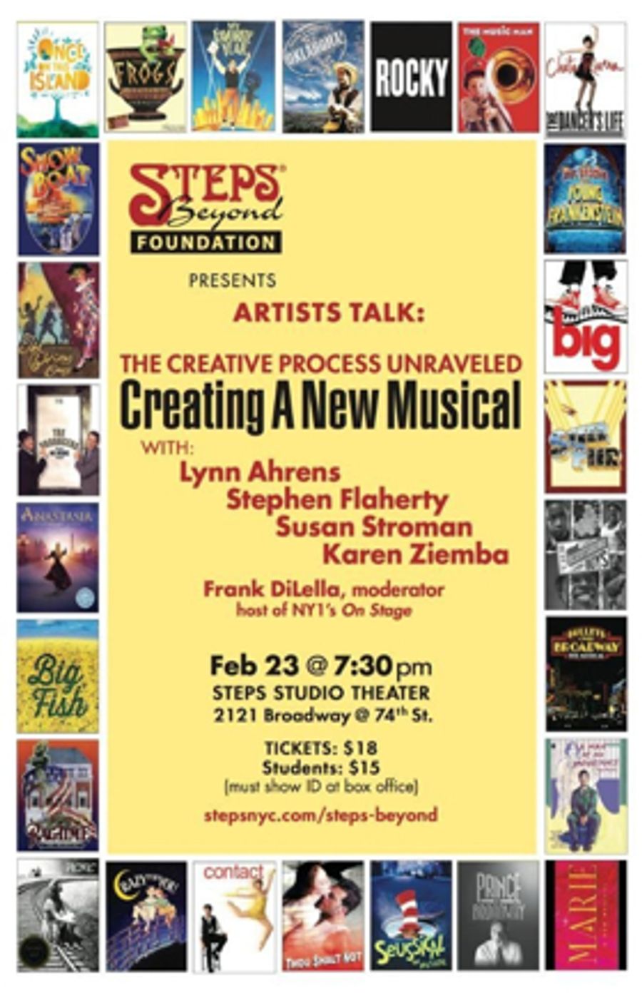 Steps Beyond Foundation Hosts First Artist Talk of 2019 with Key Broadway Creative Image