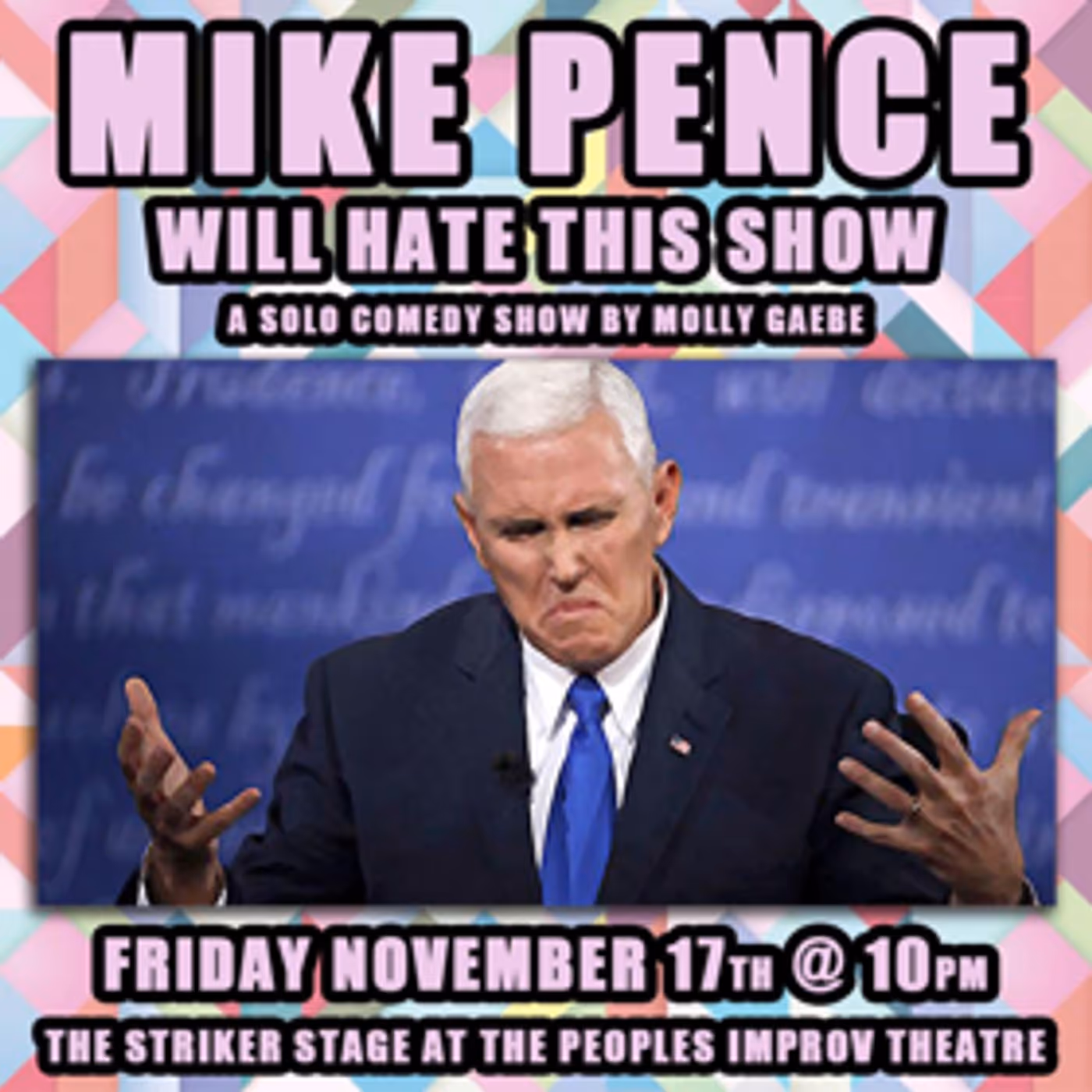 Molly Gaebe's Presents New Solo Show MIKE PENCE WILL HATE THIS SHOW Image