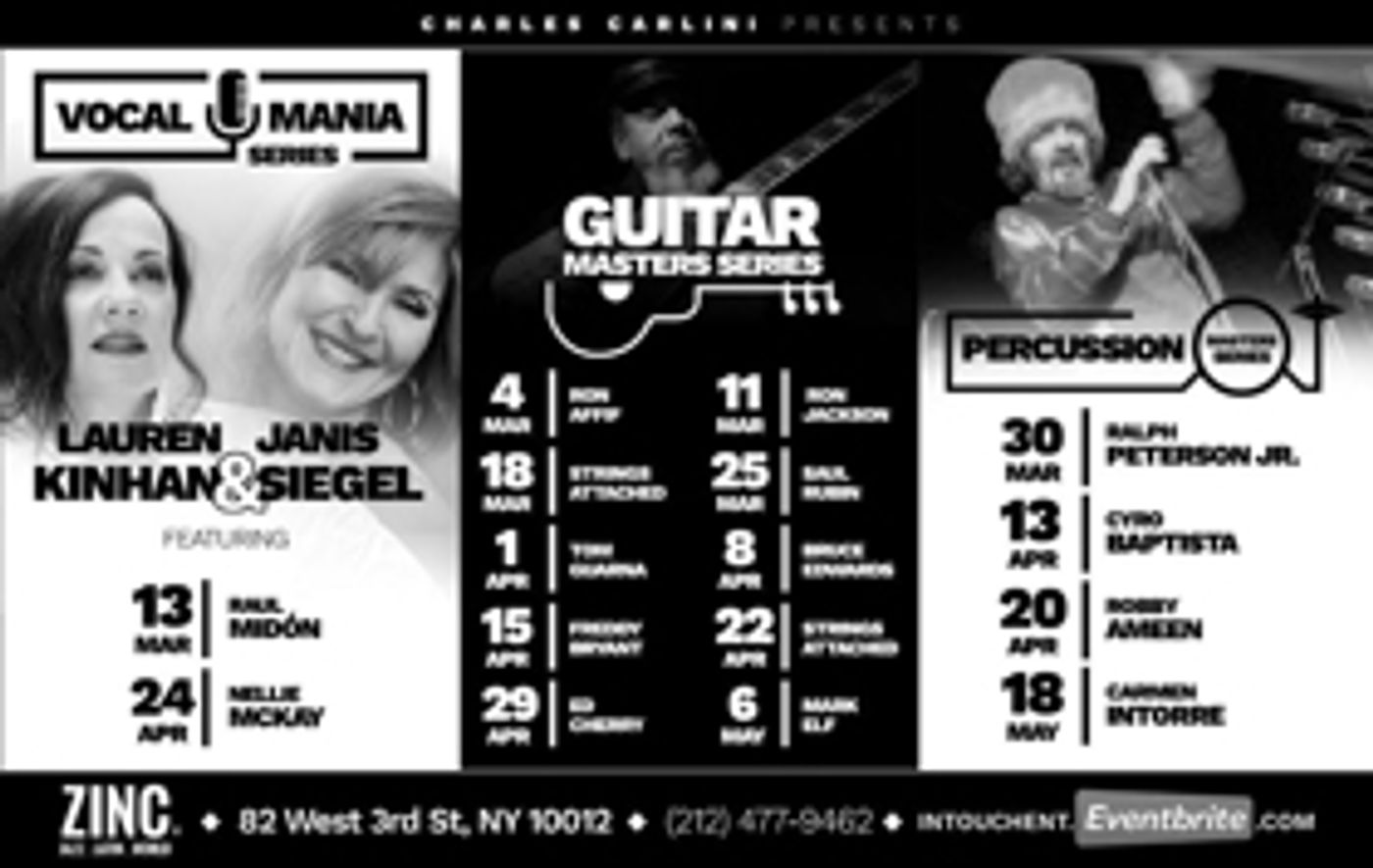 In Touch Entertainment Announces Its Spring Jazz Series Lineup  Image