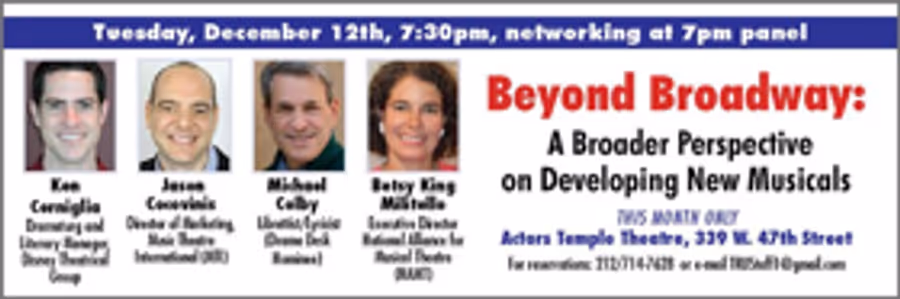 TRU to Host 'BEYOND BROADWAY' December Panel Image