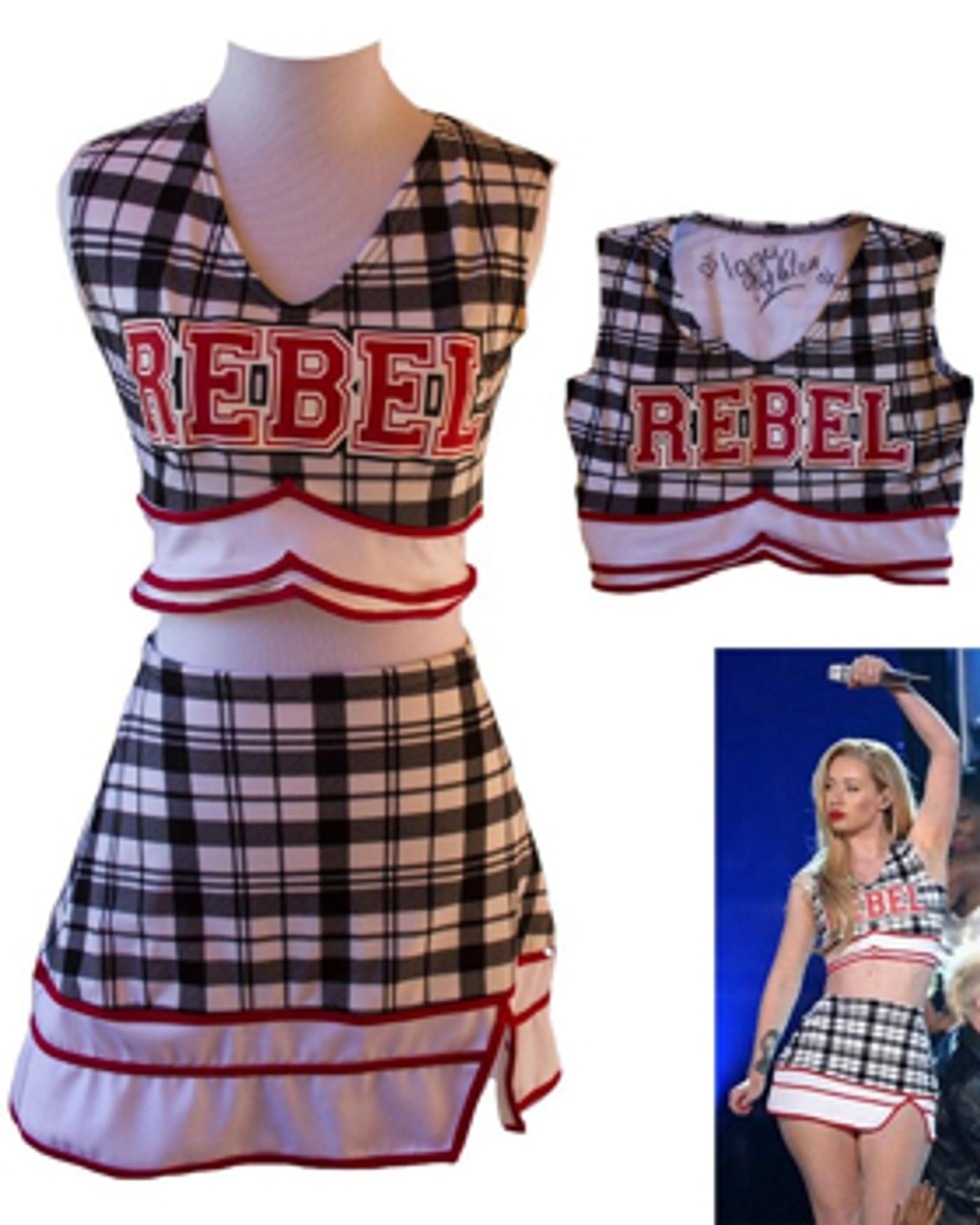 Iggy Azalea's 2014 Billboard Music Awards Cheerleader Outfit to be Auctioned Iggy Azalea's 2014 Billboard Music Awards Cheerleader Outfit to be Auctioned Image