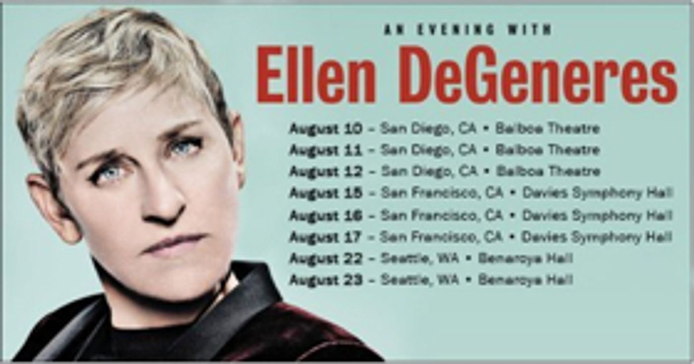 Ellen DeGeneres Announces First Stand-Up Tour Dates In Over 15 Years Ellen DeGeneres Announces First Stand-Up Tour Dates In Over 15 Years Image