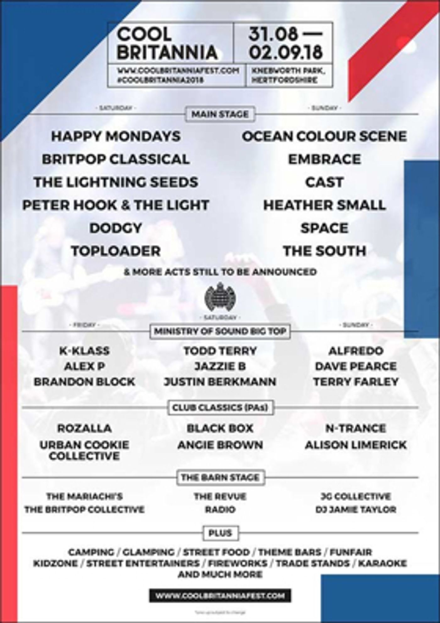 First Ever COOL BRITANNIA Music Festival Launches This Summer at Knebworth Park First Ever COOL BRITANNIA Music Festival Launches This Summer at Knebworth Park Image