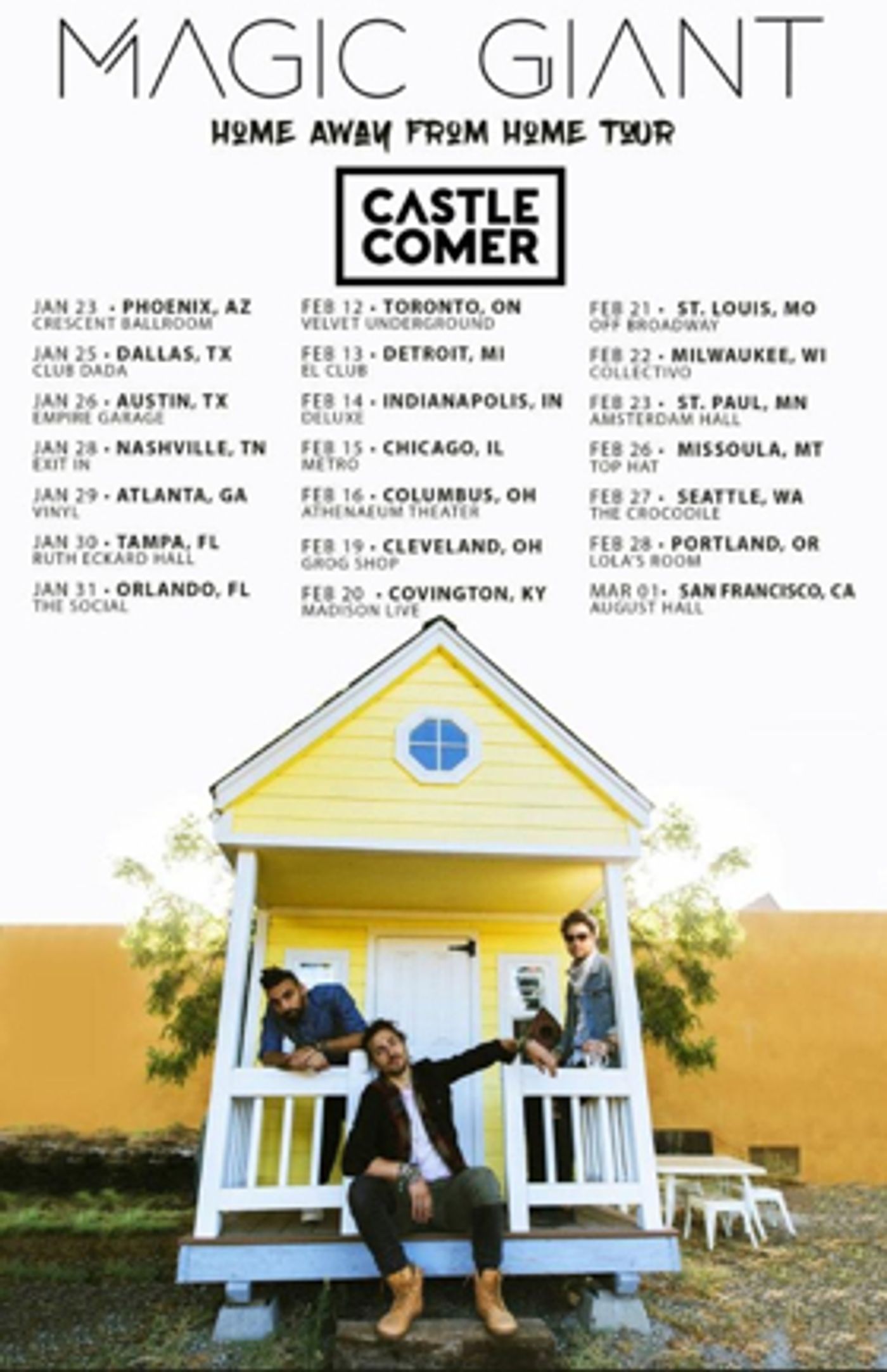 Castlecomer Announces Tour with Magic Giant, Kicking off January 2019  Image