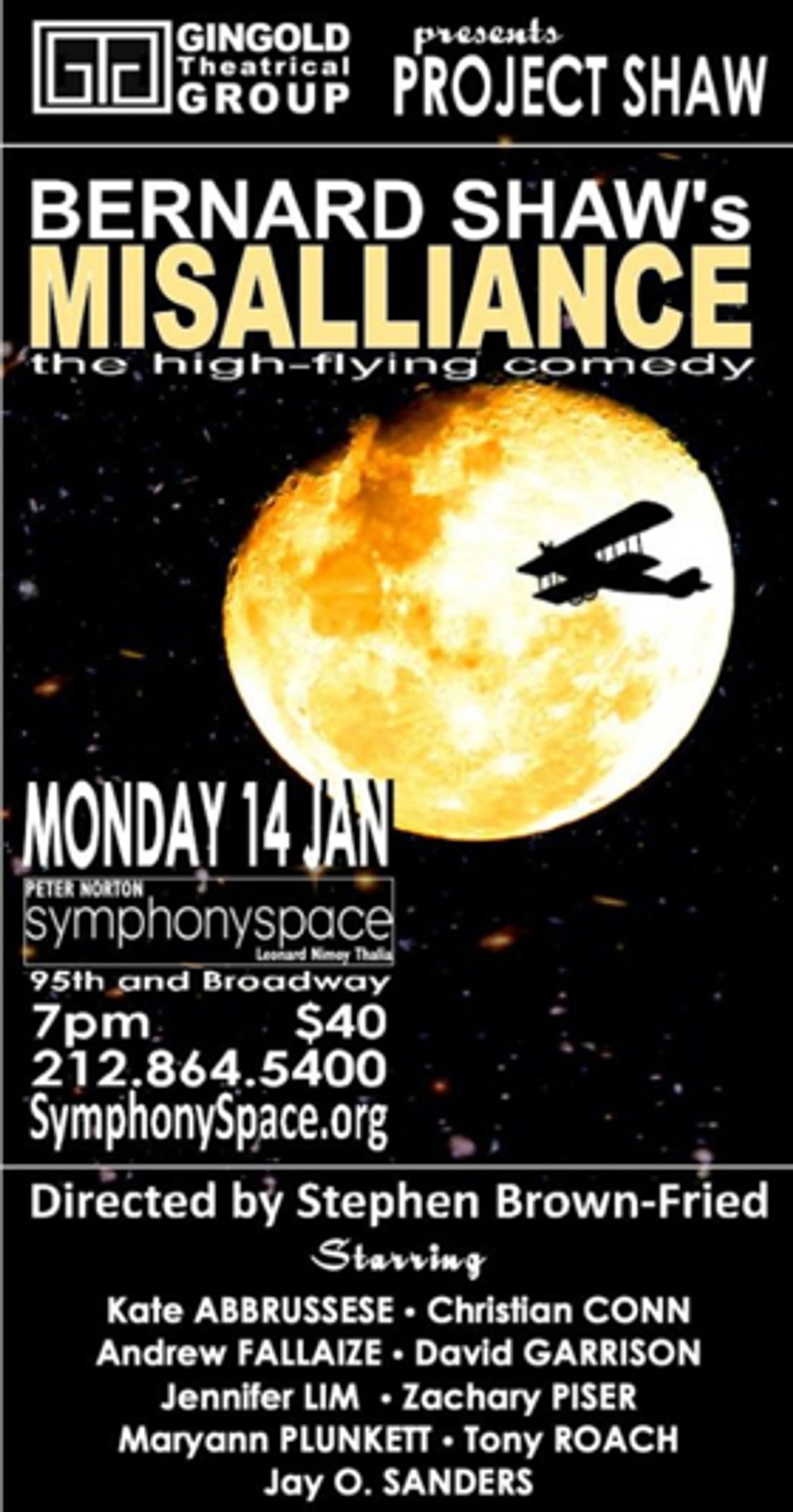 PROJECT SHAW Announces 2019 Season  Image