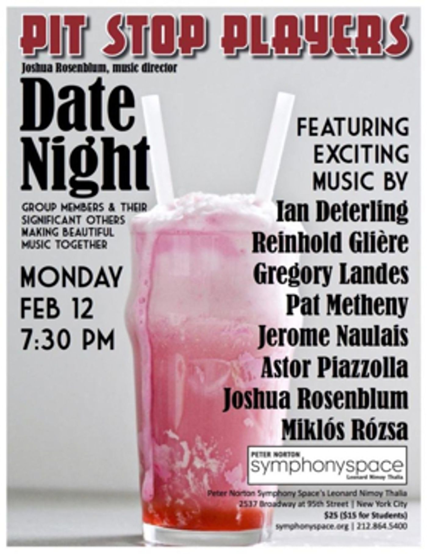 Celebrate Valentine's Day with the Pit Stop Players 'Date Night' Concert Celebrate Valentine's Day with the Pit Stop Players 'Date Night' Concert Image