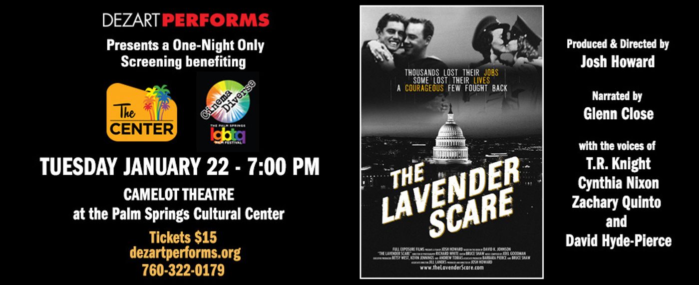 THE LAVENDER SCARE at Camelot Theatre At The Palm Springs Cultural Center  Image