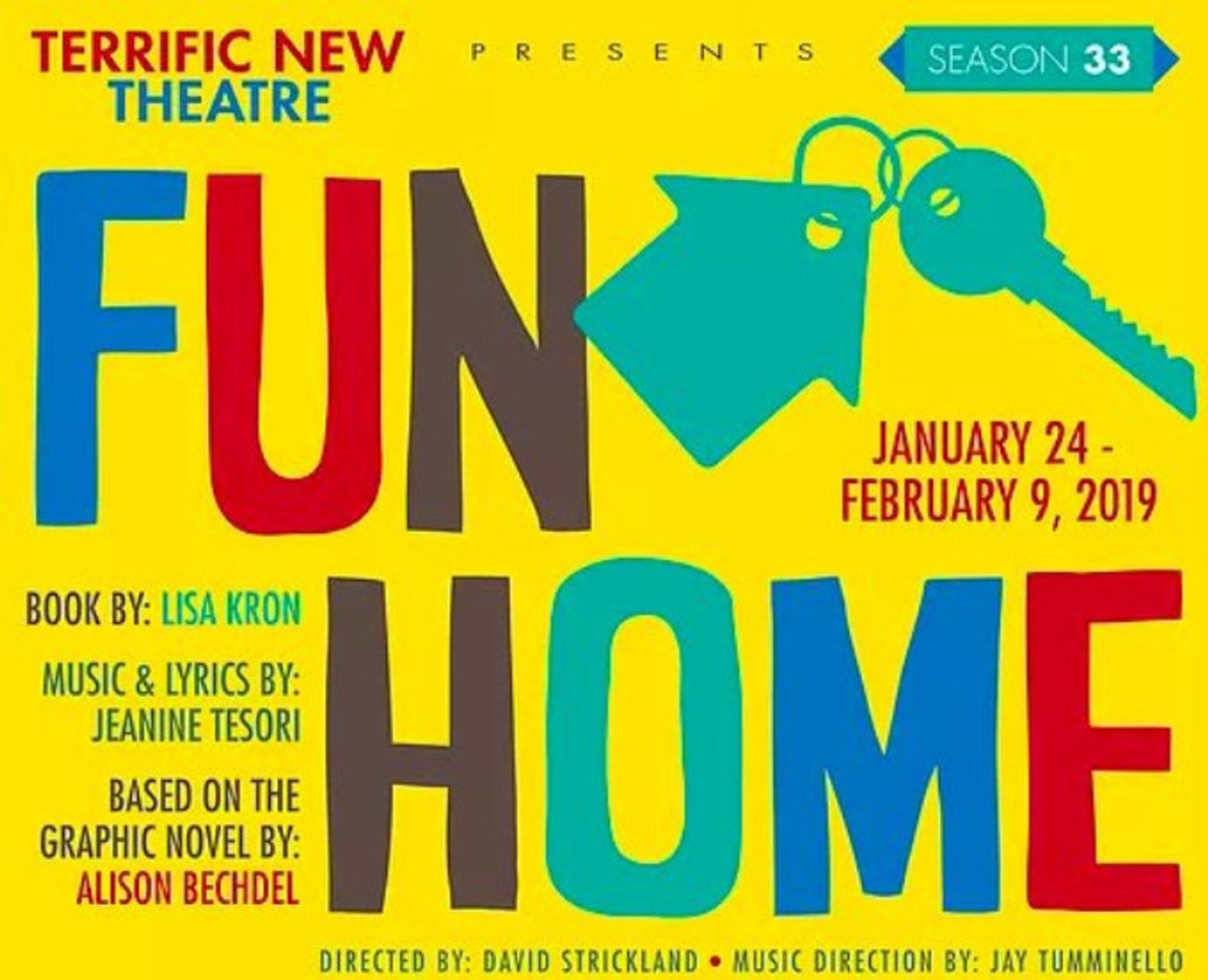 Terrific New Theatre Brings FUN HOME to Birmingham 1/24 to 2/9 Terrific New Theatre Brings FUN HOME to Birmingham 1/24 to 2/9 Image