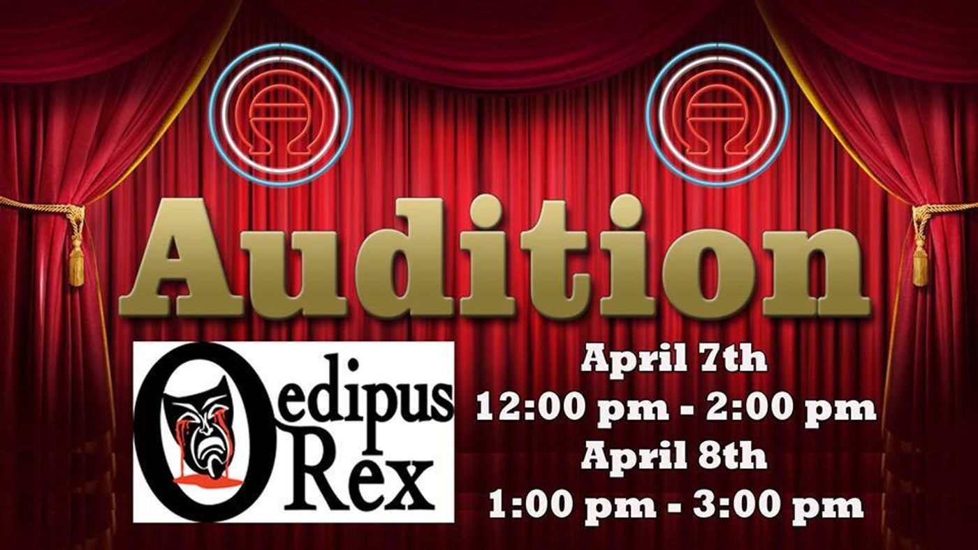 AUDITION NOTICE: OEDIPUS at ALBAN ARTS CENTER! A Classic With A Modern Appalachian Twist! AUDITION NOTICE: OEDIPUS at ALBAN ARTS CENTER! A Classic With A Modern Appalachian Twist! Image