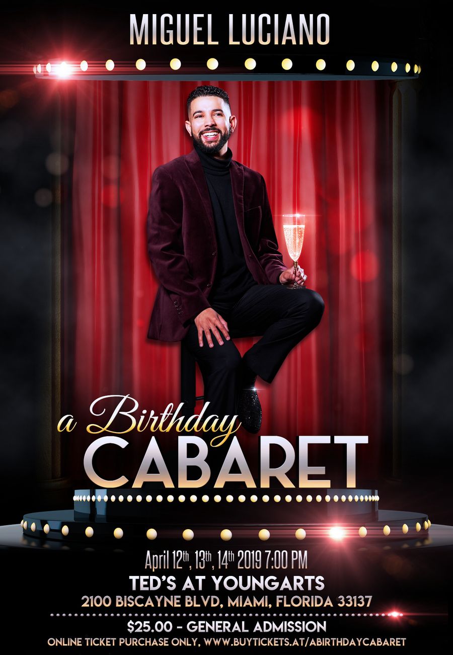 Miguel Luciano's A BIRTHDAY CABARET Premieres In Miami For 3-Night Engagement Image