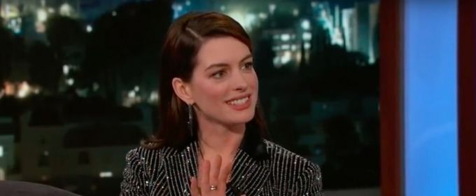 VIDEO: Anne Hathaway Tells Kimmel About Her Theatre Roots at the Paper Mill Playhouse Video