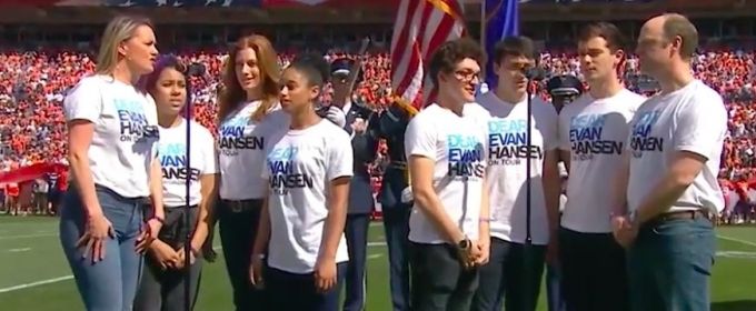 VIDEO: The Touring Cast of DEAR EVAN HANSEN Perform the National Anthem Video