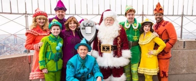 Photo Flash: Cast of ELF THE MUSICAL Visits The Empire State Building Photos