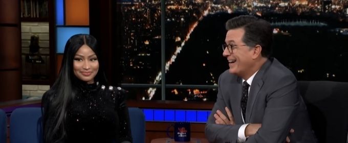 VIDEO: Watch Nicki Minaj Update BARBIE DREAMS To Include Stephen Colbert on THE LATE… Video