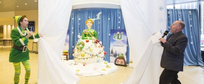Photo Flash: ELF THE MUSICAL's 'Buddy' Unveils Biggest Rice Krispies Treat in NY Photos