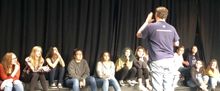 Reed Meschefske of TOO MUCH LIGHT MAKES THE BABY GO BLIND at Santa Fe High School The