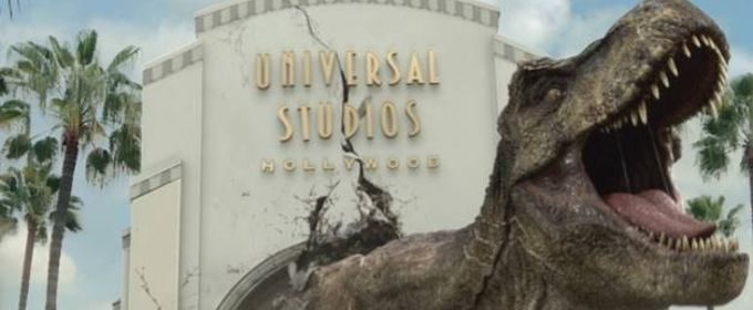 VIDEO: JURASSIC WORLD's Dinosaur Invades Universal in New Ad Video