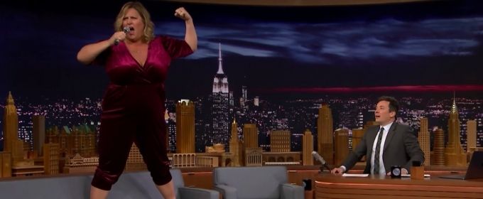 VIDEO: Bridget Everett Performs 'The Climb' on The Tonight Show Starring Jimmy Fallon Video