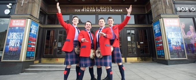 Photo Flash: UK and Ireland Touring Cast of JERSEY BOYS Walks Like a (Scots)Man! Photos