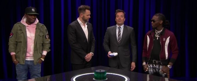 VIDEO: Jimmy Fallon Plays Catchphrase with Joel McHale, Michael Che and Offset Video