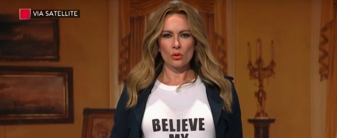 VIDEO: Laura Benanti's 'Melania Trump' Shows Off Her Full Wardrobe of Hidden Messages Video