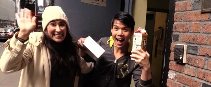 TV Exclusive: Backstage Bite Spreads Holiday Cheer to Broadway Friends! Video