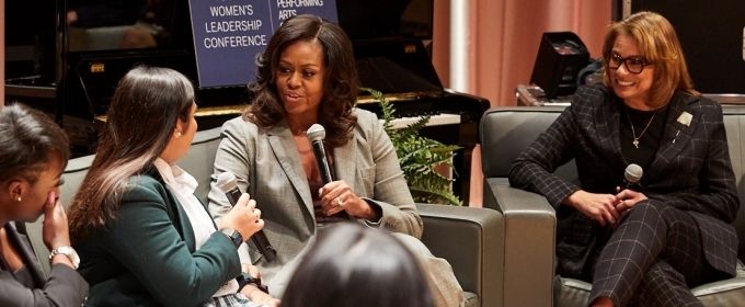 Photo Flash: Michelle Obama Stops By the Dallas Young Women's Leadership Confere Photos