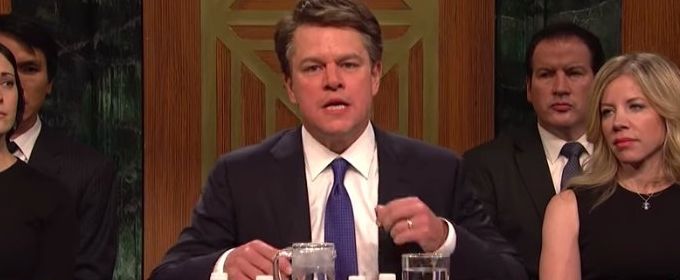 VIDEO: SNL Season Premiere Tackles Kavanaugh Hearing With Matt Damon Video