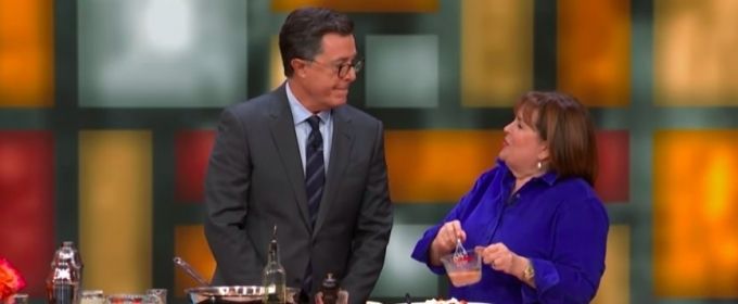 VIDEO: Colbert Cooks with Ina Garten on THE LATE SHOW Video