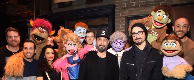 Photo Coverage: The Backstreet Boys Visit AVENUE Q Photos