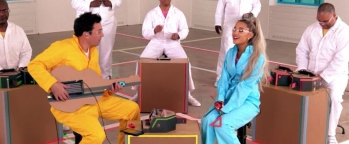 VIDEO: Ariana Grande and The Roots Perform NO TEARS LEFT TO CRY With Nintendo Labo… Video