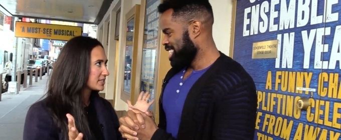 BWW Exclusive: Katie Hangs Out #BetweenShows with COME FROM AWAY's De'Lon Grant! Video